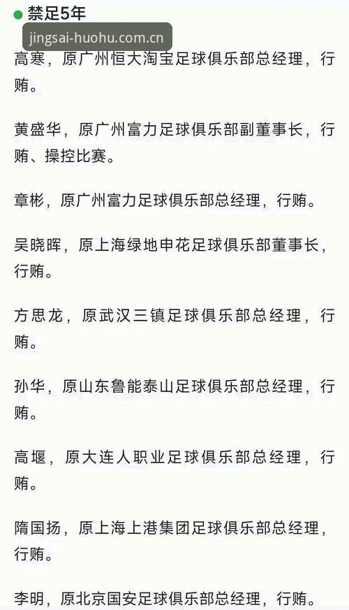 揭秘足协第三批禁足名单背后：17人终身禁赛，中国足球反腐风暴再升级
